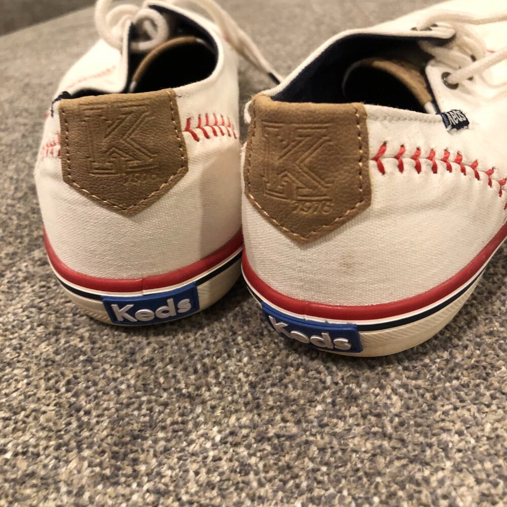 Women's Baseball Theme Keds Sneakers, Size 8 - Picture 4 of 4